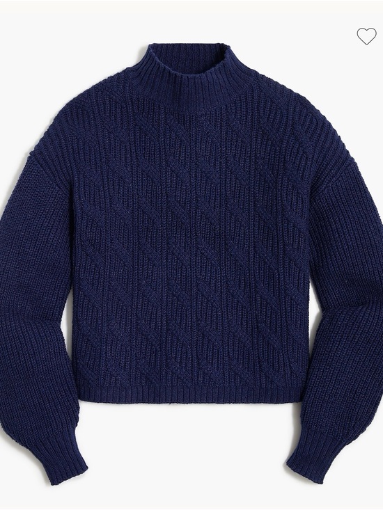 J. Crew Sweaters - J. Crew Cotton-blend cable mockneck sweater